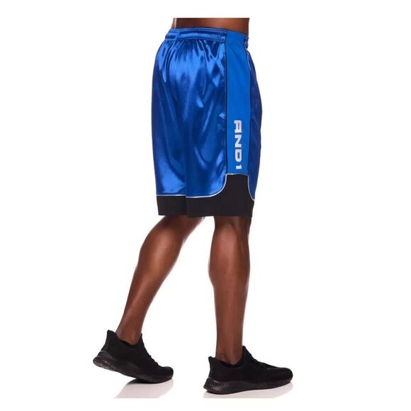 AND1 Men's All Court Colorblock Shorts Blue & Black Size 3XL - Picture 3 of 5